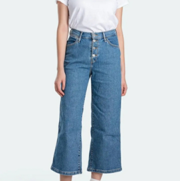 Nwt Mile high sz 28 cropped wide leg jeans - Picture 3 of 8